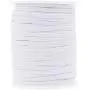 Mandala Crafts Flat Elastic Band, Braided Stretch Strap Cord Roll for Sewing and Crafting; 1/8 inch 3mm 50 Yards White Mandala Crafts Flat Elastic Band, Braided Stretch Strap Cord Roll for Sewing and Crafting; 1/8 inch 3mm 50 Yards White