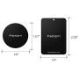 Spigen Kuel MP-8P Metal Plates for Magnetic Car Mount Phone Holder QNMP Compatible (8 Pack - 4 Round, 4 Rectangle) - Black