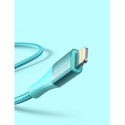 Xcentz iPad Charger 6ft, Apple MFi Certified iPhone Charger Braided Nylon Lightning Cable with Premium Metal Connector Apple Charging Cable for iPhone 11/XS/Max/XR/X/8/7/6S/6 Plus, iPad Mini/Air-Blue