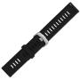 kwmobile Silicone Watch Strap Compatible with Garmin Forerunner 245/245 Music - Fitness Tracker Band with Clasp - Black