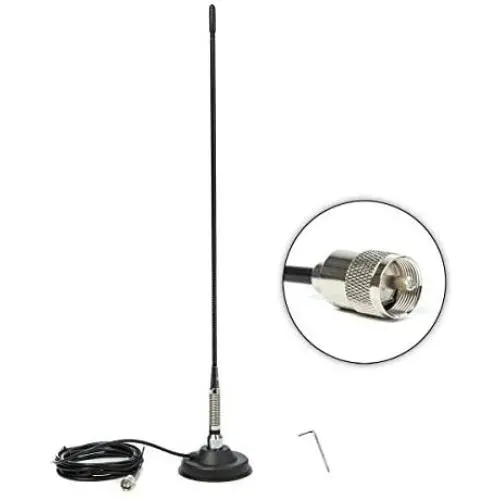 CB Antenna 28 inch 27 Mhz,Portable Indoor/Outdoor Antenna Full Kit with Heavy Duty Magnet Mount Mobile/Car Radio Antenna Compatible with President Midland Cobra Uniden Anytone CB Antenna 28 inch 27 Mhz,Portable Indoor/Outdoor Antenna Full Kit with Heavy Duty Magnet Mount Mobile/Car Radio Antenna Compatible with President Midland Cobra Uniden Anytone