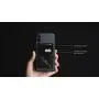 (Two) Stretchy Marble Cell Phone Stick On Wallet Card Holder Phone Pocket for iPhone, Android and All Smartphones. (Black/White)