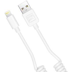 ONE PIX iPhone Charger Cable for Car (3 ft), MFi Certified Coiled Lightning Cable Compatible with iPhone 11/XS/XS Max/XR/X/8/8 Plus/7/7 Plus/6s/6s Plus/6/6 Plus/SE/5s/5c/5/iPad/iPod - White