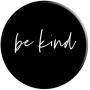 Be Kind - Inspirational and Motivational Quote in Black PopSockets Grip and Stand for Phones and Tablets
