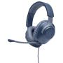 JBL Quantum 100 - Wired Over-Ear Gaming Headphones - Blue