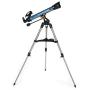 Celestron Inspire 70AZ Refractor Smartphone Adapter Built-in Refracting Telescope, Blue (22401)