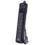 CyberPower CSP604U Professional Surge Protector, 1200J/125V, 6 Outlets, 2 USB Charge Ports, 4ft Power Cord, Black