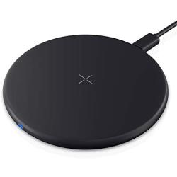 Wireless Charger Fast Qi Certified, 10W Max Wireless Charging Pad for iPhone 11/11 Pro/11 Pro Max/XS MAX/XR/XS/X/8 Plus, Samsung Galaxy S20/Note 10/S10/9/S9/S8, AirPods Pro (No AC Adapter)