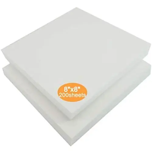 New brothread Tear Away Machine Embroidery Stabilizer Backing 8"x8" - 200 Precut Sheets - Medium Weight 1.8 oz - Fits 4x4 and 6x6 Hoops New brothread Tear Away Machine Embroidery Stabilizer Backing 8"x8" - 200 Precut Sheets - Medium Weight 1.8 oz - Fits 4x4 and 6x6 Hoops