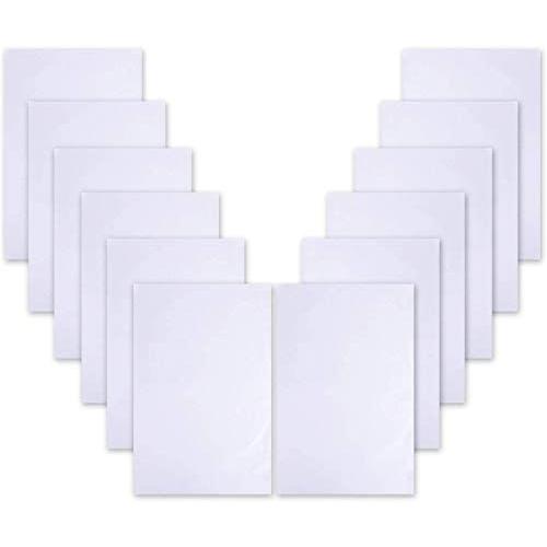 Berolle 12 Pieces 14 Count White Aida Cloth Cross Stitch Classic Reserve Cloth Embroidery Fabric, 12 Inch x 18 Inch