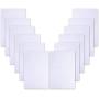 Berolle 12 Pieces 14 Count White Aida Cloth Cross Stitch Classic Reserve Cloth Embroidery Fabric, 12 Inch x 18 Inch
