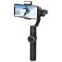 BONFOTO V5-New 3-Axis Handheld Gimbal Stabilizer w/Focus Pull & Zoom for iPhone Xs Max Xr X 8 Plus 7 6 SE Android Smartphone Samsung Galaxy S9+ S9 S8+ S8 S7 S6 Q2 Edge Black