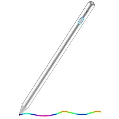 Stylus Pen Digital Pencil Fine Point Active Pen for Touch Screens, Compatible with iPhone iPad and Other Tablets (Silver) Stylus Pen Digital Pencil Fine Point Active Pen for Touch Screens, Compatible with iPhone iPad and Other Tablets (Silver)