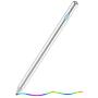 Stylus Pen Digital Pencil Fine Point Active Pen for Touch Screens, Compatible with iPhone iPad and Other Tablets (Silver)