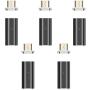 NetDot Gen10 Magnetic Micro USB to Micro USB Adapter Converter(5 Pack Black)
