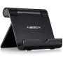 Aibocn Multi-Angle Cell Phone Stand, Adjustable Flodable Holder for Tablets Smartphones and E-Readers Compatible with iPhone iPad Air iPod Samsung Galaxy and More, Black