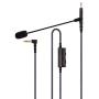Cable Boom Microphone - Volume Control for Playstation PS4 or Xbox One Controller, PC - Boompro Gaming Mic Compatible with Sennheiser HD598, HD598 SE, HD518, HD598 Cs, SR, HD599 Headphone(150CM)