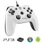 EasySMX EG-C3071 Wired USB Game Controller Joystick with Dual-Vibration Feedback for PC/PS3/TV Box/Android Phones (White)
