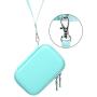 Canboc Hard Carrying Case for Canon Ivy Mobile Mini CLIQ CLIQ+ Instant Camera Printer Wireless Bluetooth Portable Smartphone Photo Printer, Mesh Pocket fit Zink Photo Paper and USB Cable, Mint Green