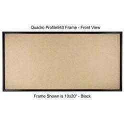 Quadro Frames 5x15 inch Picture Frame, Black, Style P375-3/8 inch Wide Molding