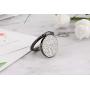 Cell Phone Finger Ring Holder, GREATQIQI Glitter Rhinestone Phone Kickstand, 360° Rotation Metal Ring Grip Stand for Phones and Tablets (Black)