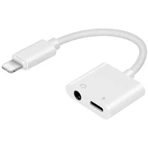 Dual Headphone Adapter Dongle Charger Jack AUX Audio 3.5 mm for iPhone 7/7Plus/8/8Plus/X/XS/XR/XS Max/ 11/11 Pro/11 Pro Max Accessory Compatible All iOS Systems Dual Headphone Adapter Dongle Charger Jack AUX Audio 3.5 mm for iPhone 7/7Plus/8/8Plus/X/XS/XR/XS Max/ 11/11 Pro/11 Pro Max Accessory Compatible All iOS Systems