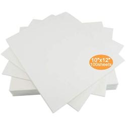 New brothread Cut Away Machine Embroidery Stabilizer Backing 10&quotx12" - 100 Precut Sheets - Medium Weight 2.5 Ounce - Fits 5x7 Hoops