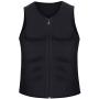 Wonderience Men Waist Trainer Vest Hot Neoprene Sauna Suit Corset Body Shaper Zipper Tank Top Workout Shirt