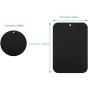 Universal Metal Plates with 3M Adhesive for All Magnetic Car Mounts, Cell Phone, Tablet Holder, Cradle-Less, Air Vent Mount, 6 Rectangular, 6 Round, Black