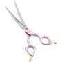 Moontay 6.5" Professional Curved Pet Grooming Scissor, Dog Cat Grooming Shear/Scissor with Ultra-Light Aeronautical Aluminum Handle, 440C Japanese Stainless Steel Grooming Scissor