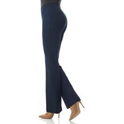 Rekucci Womens Secret Figure Pull-On Knit Bootcut Pant w/Tummy Control