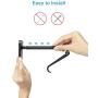 Cell Phone Stand, OMOTON Adjustable Phone Stand, Upgraded Height Increasing Desk Phone Holder for iPhone SE 2/11/ 11 Pro/XS Max, Samsung Galaxy S20/ S10 and Other Phones (3.5-7.0-Inch), Black