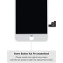 YPLANG for iPhone 8 Screen Replacement, LCD Display 3D Touch Screen Digitizer Full Assembly with Proximity Sensor, Ear Speaker and Front Camera (White)