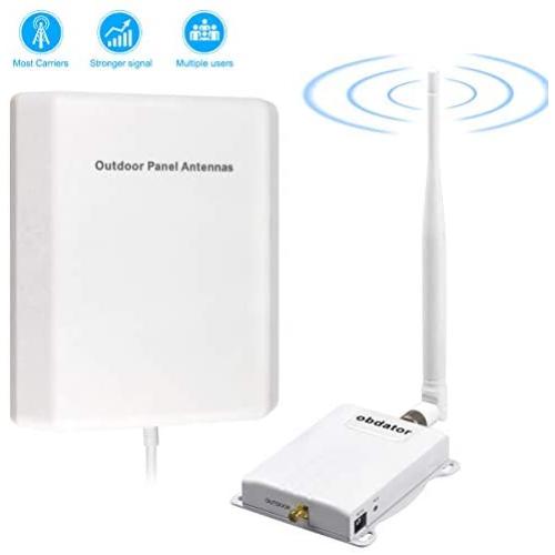 Signal Booster AT&T T-Mobile Cell Phone Signal Booster Amplifier 4G LTE Indoor obdator FDD Band 12/17 Cellular Signal Repeater 65dB Mobile Phone Signal Booster for Home and Office