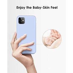 DTTO iPhone 11 Case, [Romance Series] Full Covered Shockproof Silicone Cover [Enhanced Camera and Screen Protection] with Honeycomb Grid Pattern Cushion for Apple iPhone 11 6.1” 2019, Light Blue