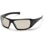 Pyramex Goliath Safety Eyewear, Black Frame, Indoor/Outdoor Mirror Lens