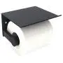 lofekea Toilet Paper Holder, Wall Mount Matte Bathroom Toilet Tissue Holder Black Aluminum Toilet Roll Holder with Mobile Phone Storage Shelf and Anti-Slip Mat lofekea Toilet Paper Holder, Wall Mount Matte Bathroom Toilet Tissue Holder Black Aluminum Toilet Roll Holder with Mobile Phone Storage Shelf and Anti-Slip Mat