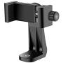 MARRRCH Tripod Phone Mount Holder Head Standard,Tripod Mount Adapter Rotatable Bracket with 1/4 Inch Screw/Adjustable Clip for iPhone, Android Cell Phone, Selfie Stick, Camera Stand (Black)