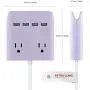 Multi Plug Outlet Extender & Splitter: iHome PowerReach 6ft Extension Cord with 2 Outlets & 4 USB Ports for Multiple Smartphone Charging - Desktop/Magnetic Wall Mounting Charger Multi Plug Outlet Extender & Splitter: iHome PowerReach 6ft Extension Cord with 2 Outlets & 4 USB Ports for Multiple Smartphone Charging - Desktop/Magnetic Wall Mounting Charger