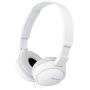 SONY Over On Ear Best Stereo Extra Bass Portable Headphones Headset for Apple iPhone iPod / Samsung Galaxy / mp3 Player / 3.5mm Jack Plug Cell Phone (White)