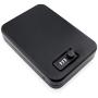Portable Mini Safe Storage Box w/Combination Lock - Hidden Lockbox w/Cable Tether - TSA Approved Travel Case for Car Home Dorm Room Vacation | Fits Gun Pistol Passport Jewelry Money 9.5 x 6.5 x 2 in