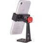 Ruittos Phone Holder for Tripod, Metal Cellphone Tripod Adapter 360 Degree Rotation Vertical Video Smartphone Bracket Clip Compatible with iPhone X XS XR 8 Samsung Galaxy S10 S9+ Huawei (Black C18)