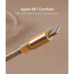 Lightning Cable Apple Certified - Quntis iPhone Charger 3Pack 3ft 6ft 10ft Nylon Braided USB Fast Charging Cord Compatible with iPhone 11 Pro X Xs Max XR 8 7 6 Plus iPad Pro Airpods and More, Gold