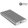 High Capacity 10000mAh Quick Charge QC 3.0 Portable Charger Fast Speed Charging Dual Input Thin Power Bank Compatible For iPhone iPad Samsung Galaxy Mobile phone & Android Smartphone Device Space Grey