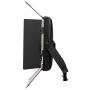Ikan Lyra (3X) Bi-Color 3200K-5600K Soft Panel (1) 1 x 1 Studio & Field LED Lighting Kit, Includes Barn Doors, Stands and Case, Bi-Color Adjustable (LB10-3PT-KIT) - Black