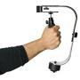 The Official Roxant Pro Video Camera Stabilizer Limited Edition (Midnight Black) with Low Profile Handle for GoPro, Smartphone, Canon, Nikon - or Any Camera up to 2.1 lbs. - Comes with Phone Clamp.