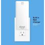 Chargii - Apple Power Bank - All-in-One Portable Charger - Cell Phone Battery Backup - Built-in Wall Plug AC Adapter, Apple & USB-C Cables - 2 USB Ports - 5000 mAH - White
