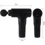PRACMANU 6 Speed Muscle Massage Gun Handheld Electric Body Massager Gun Tool Machine Vibration Cordless 7.4V Black PRACMANU 6 Speed Muscle Massage Gun Handheld Electric Body Massager Gun Tool Machine Vibration Cordless 7.4V Black