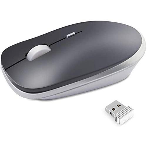 2.4G Ergonomic Wireless Portable Optical Mouse with USB Nano Receiver, 3 Adjustable DPI Levels for Laptop, Desktop, PC, Chromebook, Computer, Notebook