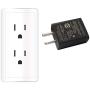 HomeSpot UL Listed Universal US 5V1A USB Wall Charger Plug in-Door Power AC Adapter for Travel Office Home Use - 2 Pack